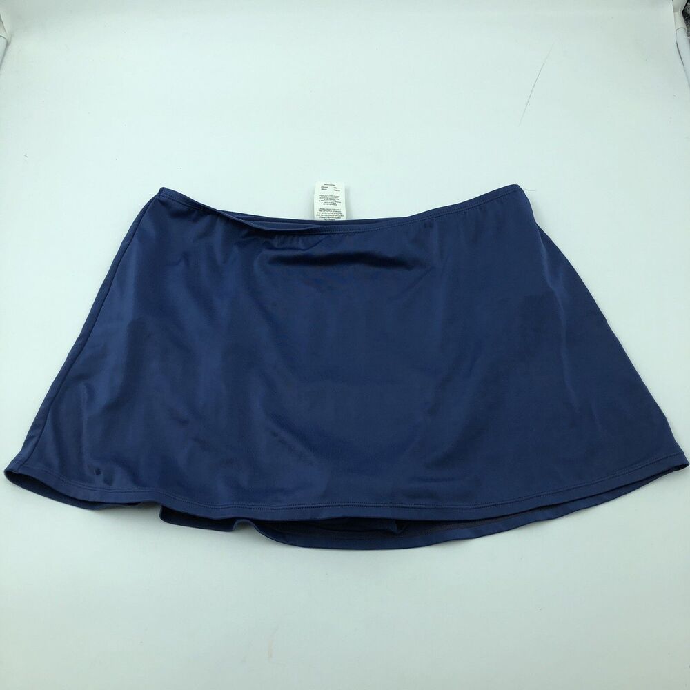 Jantzen Classics Blue Swim Skirt Stretch Size 14